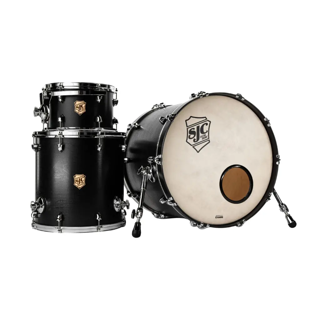 Sjc Custom Drums Tour Series 3-Piece Shell Pack - Matte Black 1