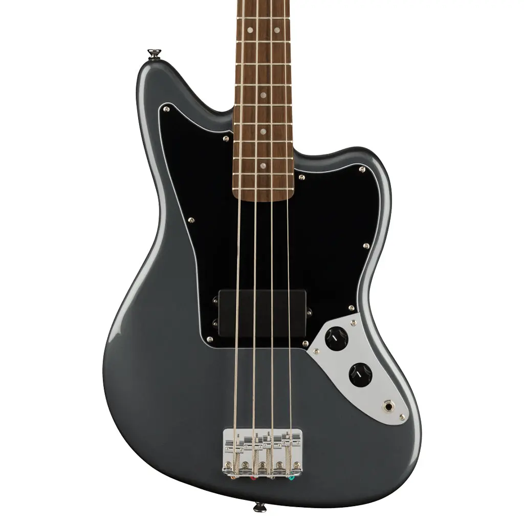 Squier - Affinity Series Jaguar Bass In Charcoal Frost Metallic 1
