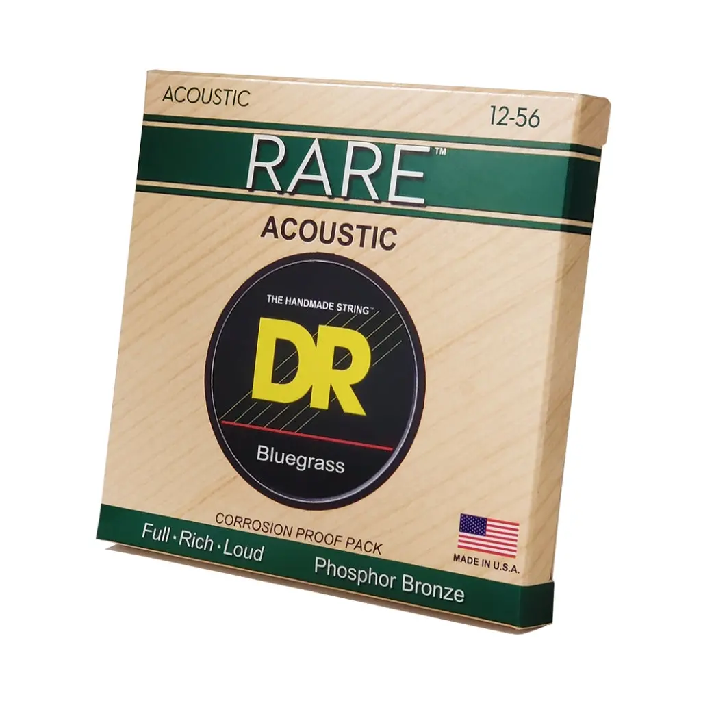 Dr Rare Phosphor Bronze Acoustic Guitar Strings - Bluegrass 12-56 1