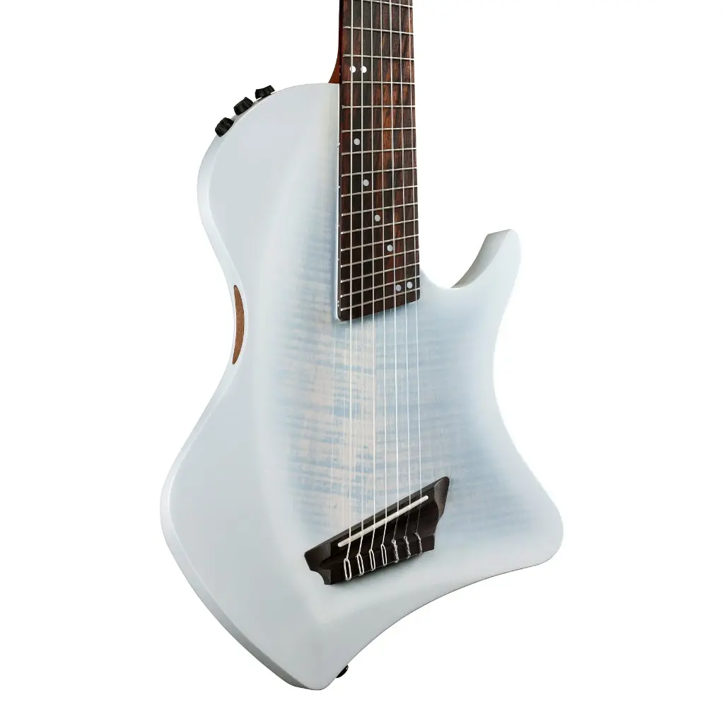 Abasi Stage 7 Nylon-String Acoustic-Electric Guitar - White Burst 1