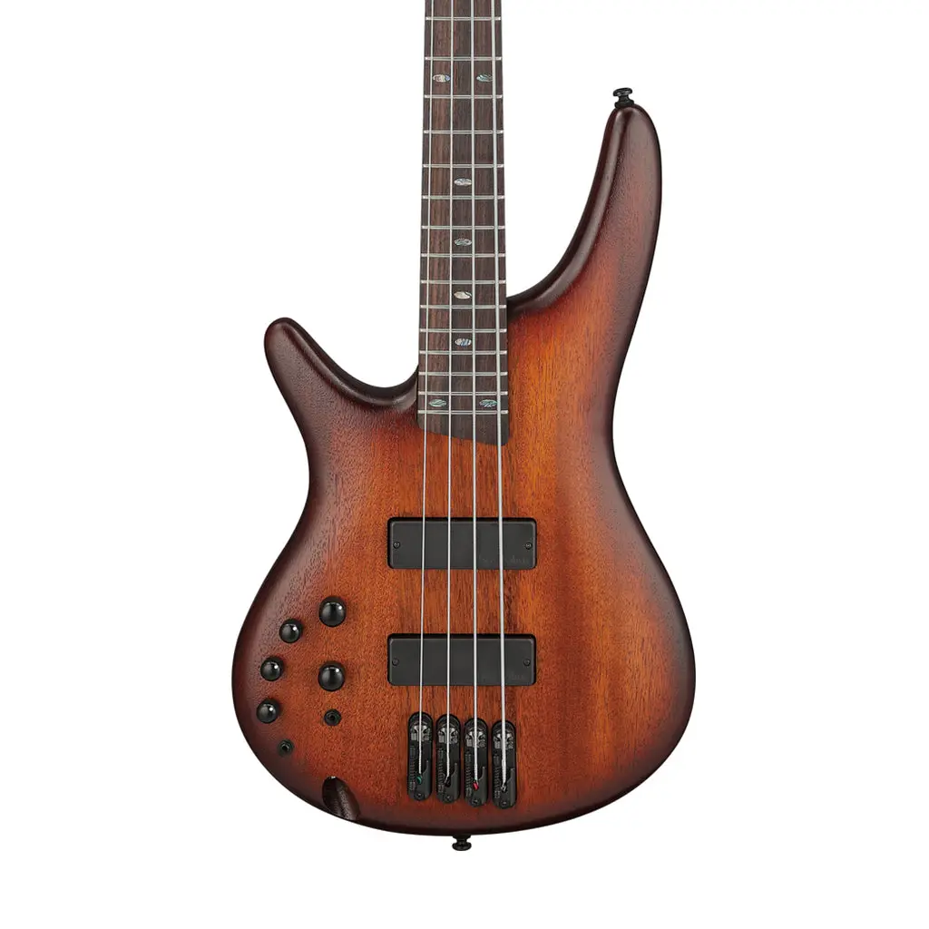 Ibanez Sr500al Left Handed Electric Bass Bartolini Pickups - Mahogany Brown Burst Low Gloss 1