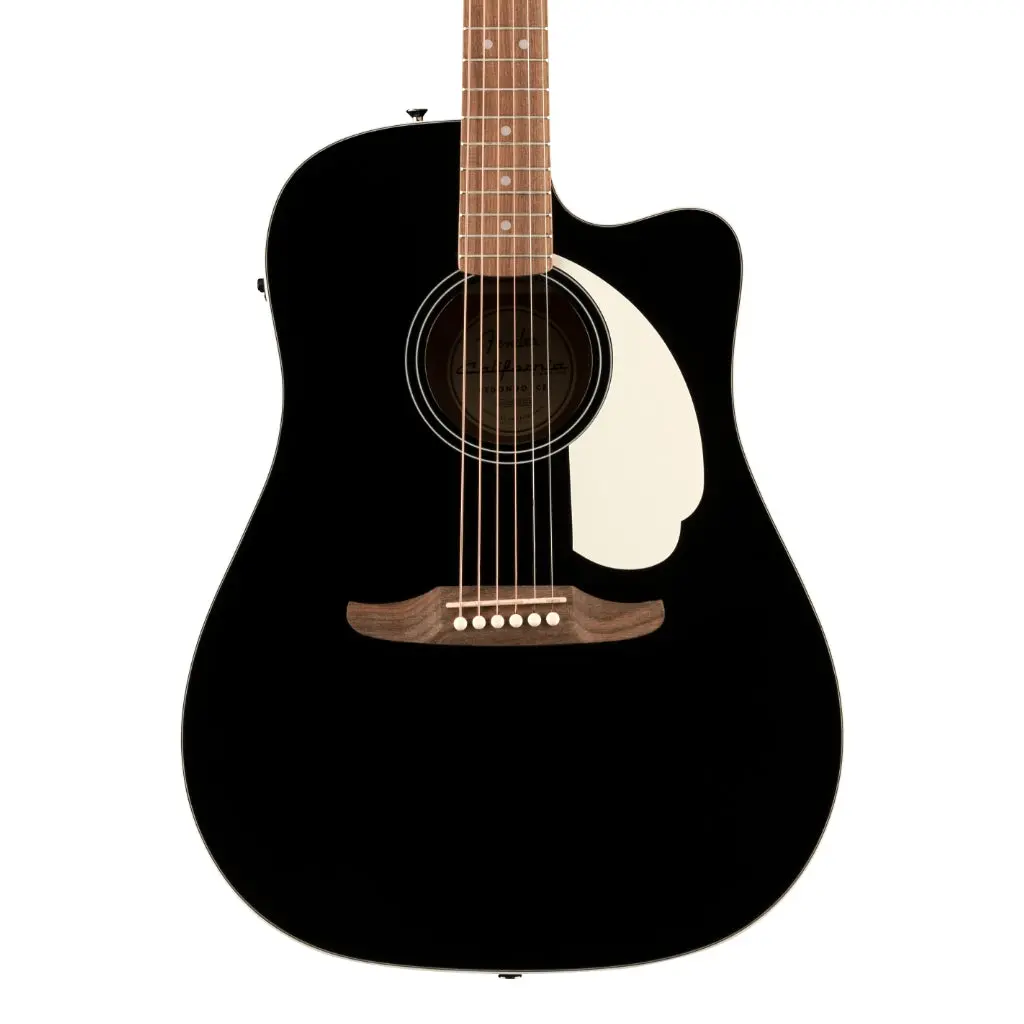 Fender California Standard Redondo Ce Acoustic-Electric Guitar - Black, Spruce Top 1