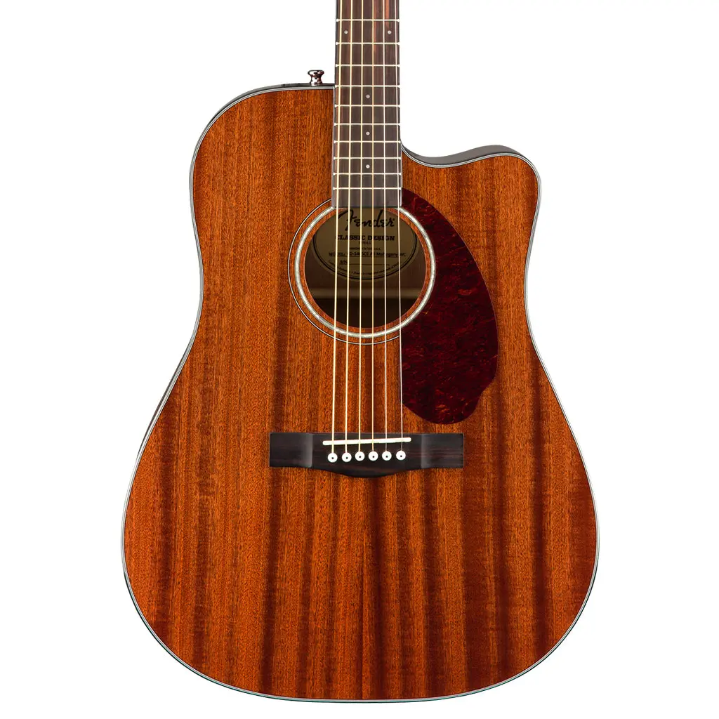 Fender Cd-140Sce Dreadnought - Mahogany W/ Case 1