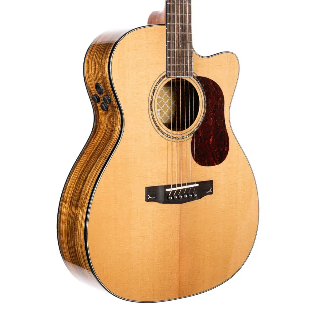 Cort Gold-Oc6 Bocote Gold Series Acoustic-Electric Guitar - Natural 1