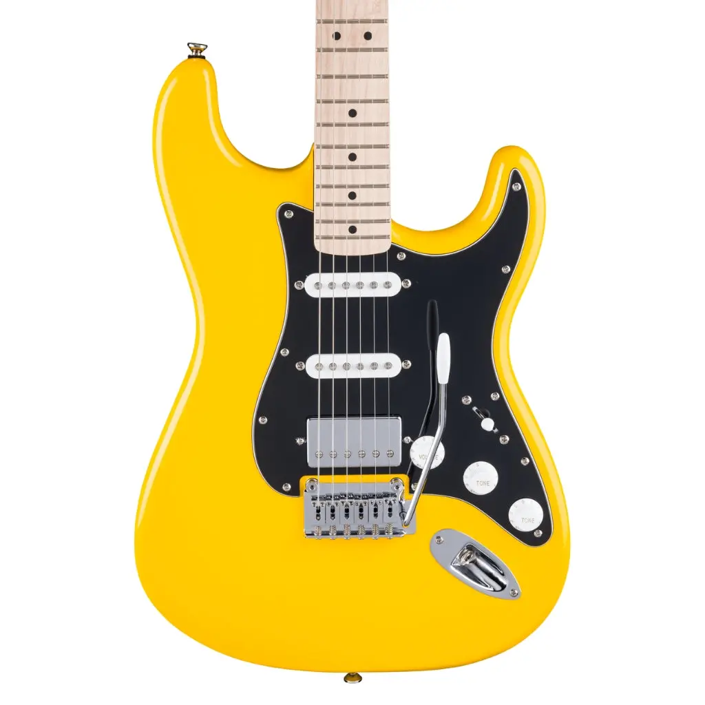 Squier Fsr Affinity Series Stratocaster Hss Electric Guitar - Graffiti Yellow, Maple Fingerboard 1