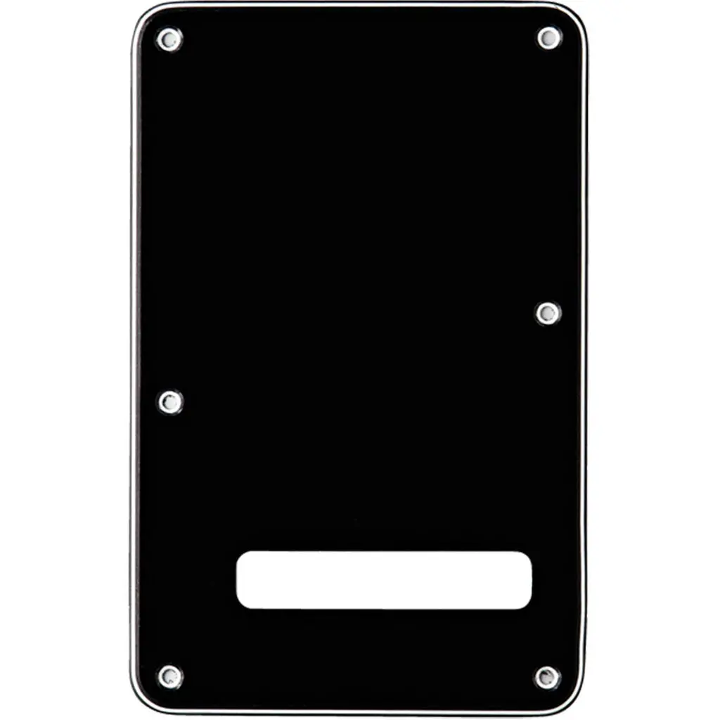 Fender Backplate, Stratocaster - Black B/W/B, 3-Ply 1