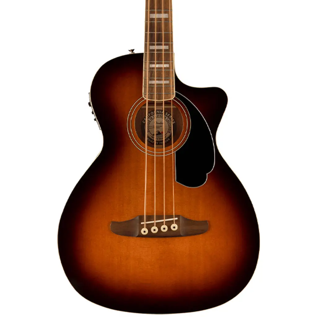 Fender Kingman™ Bass, Walnut Fingerboard, Black Pickguard, Shaded Edge Burst 1