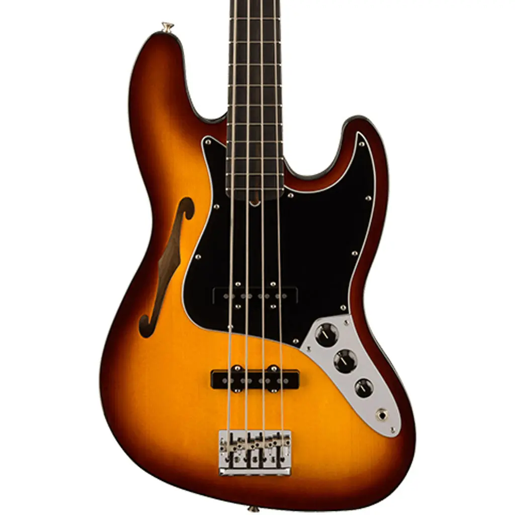 Fender Limited Edition Suona Jazz Bass® Thinline, Ebony Fingerboard, Violin Burst 1