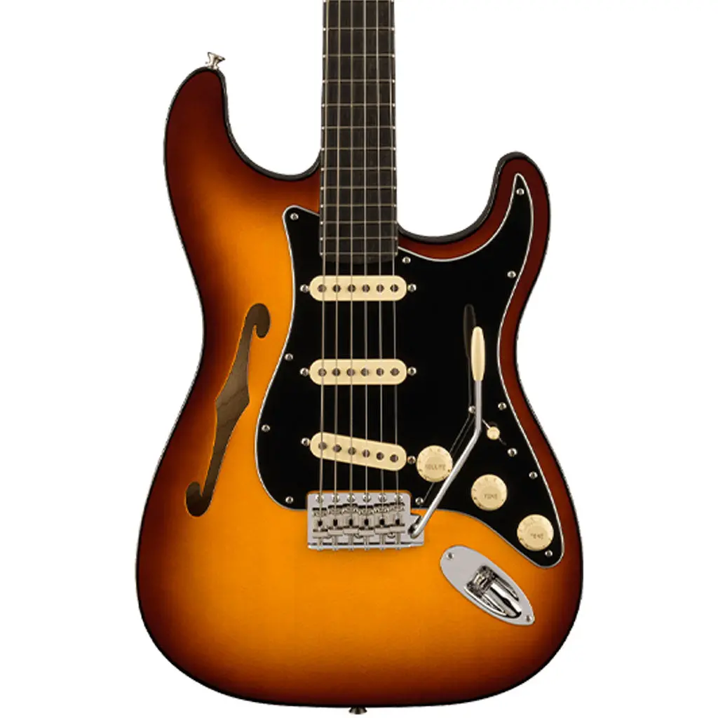 Fender Limited Edition Suona Stratocaster® Thinline, Ebony Fingerboard, Violin Burst 1