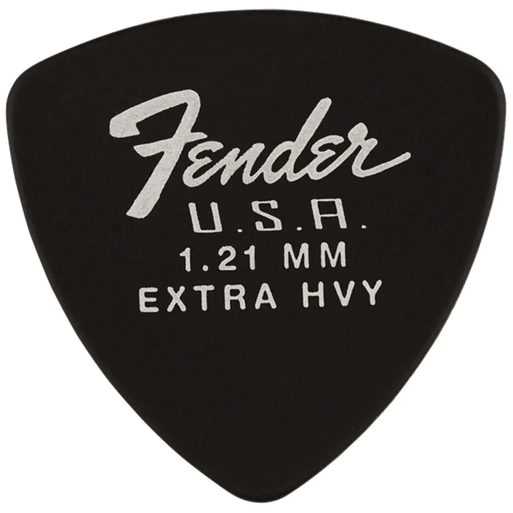 Fender Dura-Tone Delrin Pick, 346-Shape - Black (12) 1