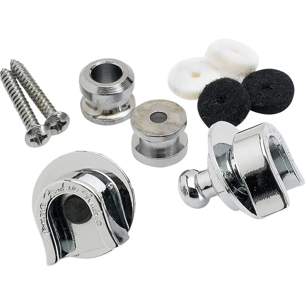 Fender Security Strap Locks - Chrome 1