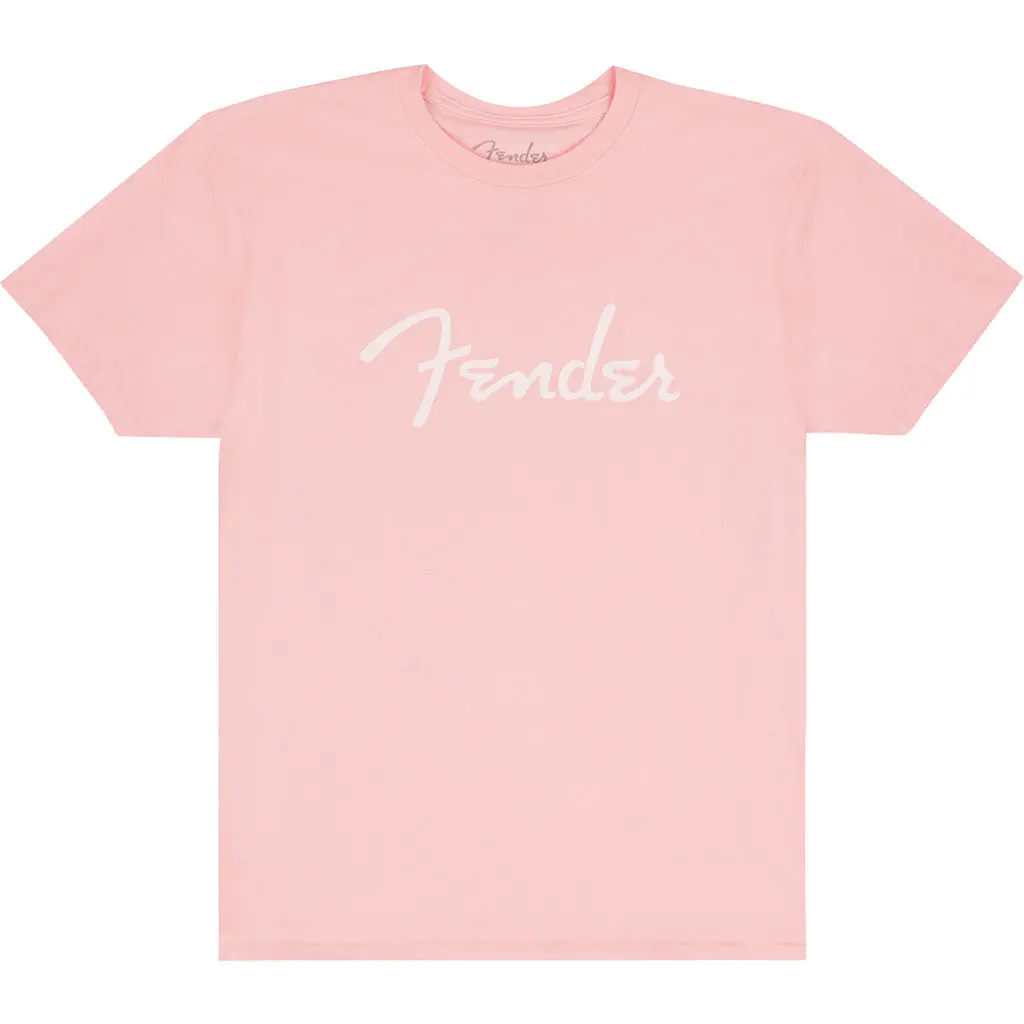 Fender Spaghetti Logo T-Shirt, Shell Pink, Xxl 1