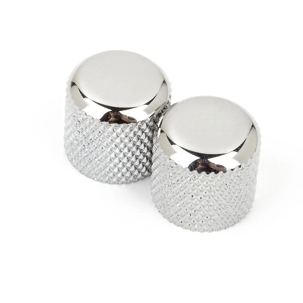 Fender Telecaster/Precision Bass Dome Knobs - Chrome - 2 Pcs. 1