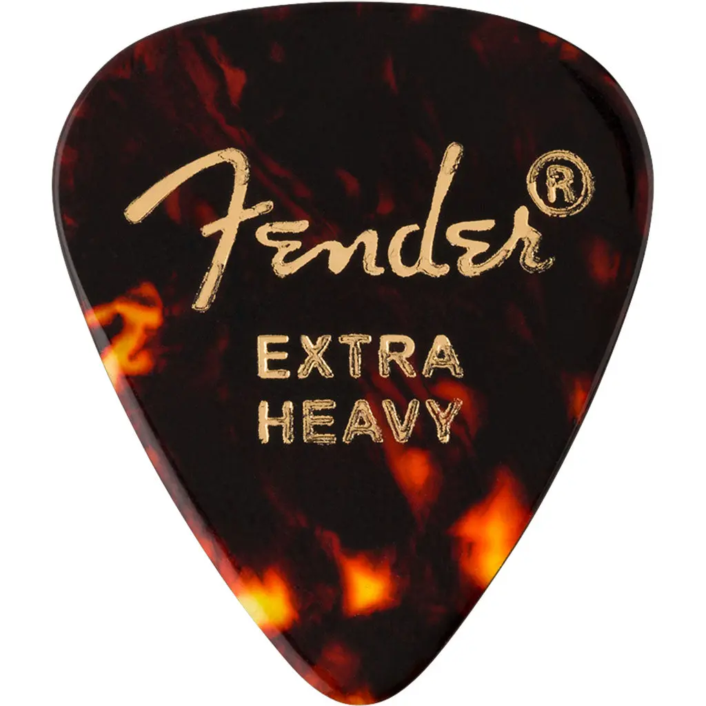 Fender Tortoise Shell Picks, 351-Shape, Extra Heavy, 12 Count 1