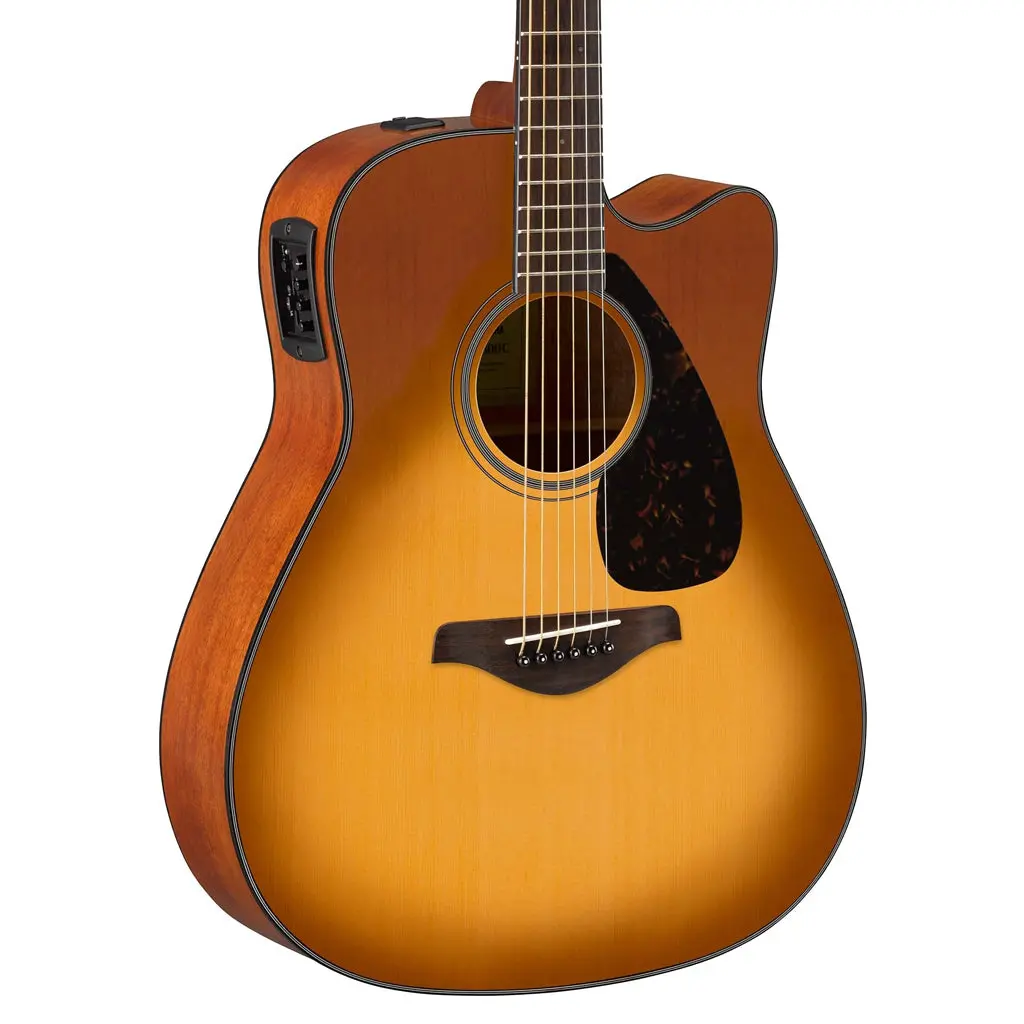 Yamaha Fgx800c Dreadnought Cutaway Acoustic/Electric - Sand Burst 1