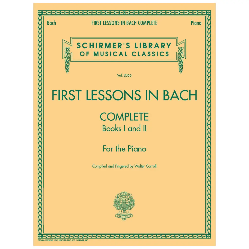 First Lesson In Bach Complete 1 & 2 - Schirmer's Library 1