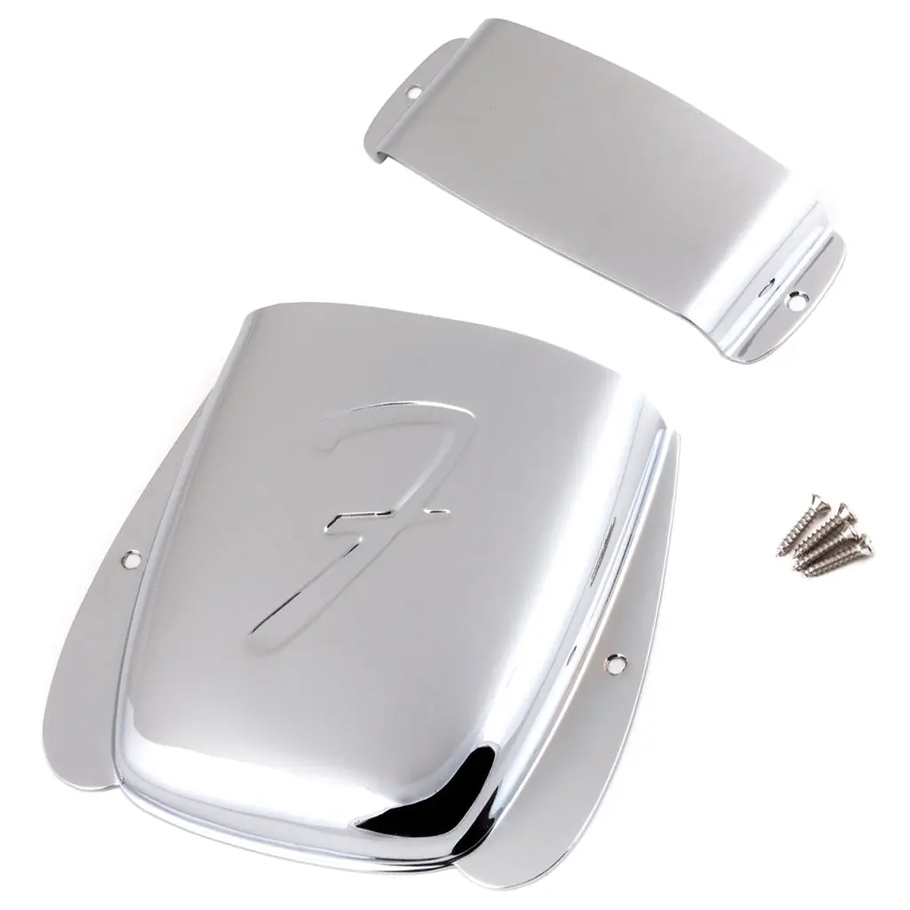 Fender - Pure Vintage Jazz Bass Ashtray Cover Set - Steel/Chrome 1