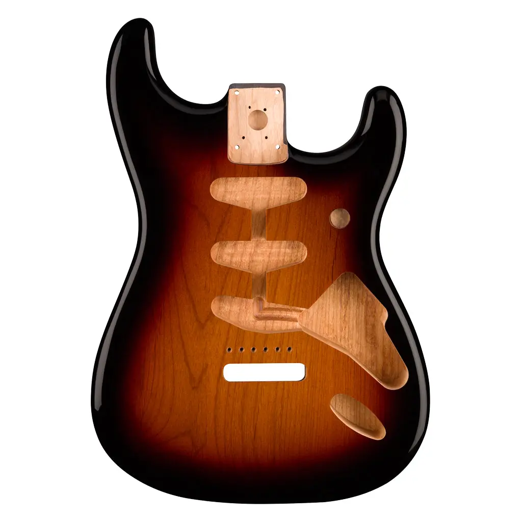 Fender - Classic Series 60'S Stratocaster Sss Alder Body Vintage Bridge Mount, 3-Color Sunburst 1