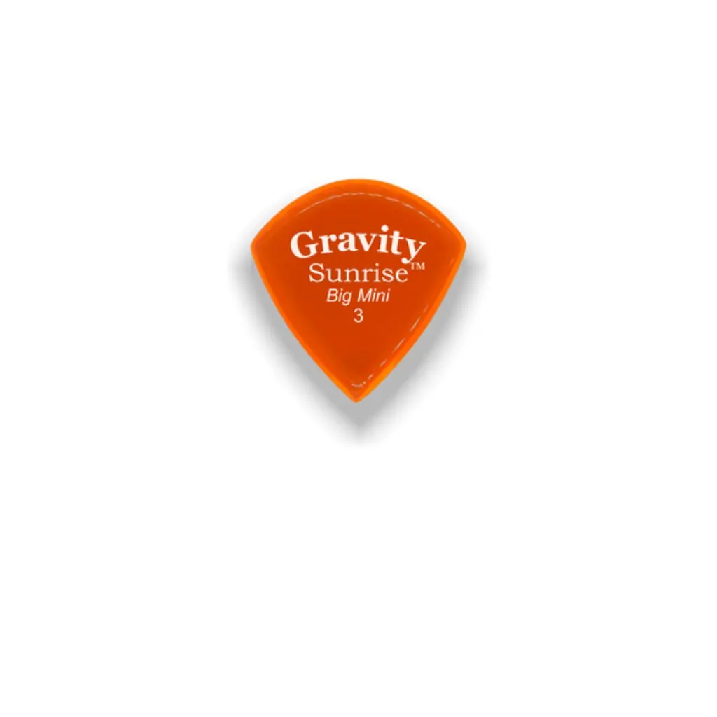 Gravity Picks Sunrise Big Mini 3Mm Polished Orange 1