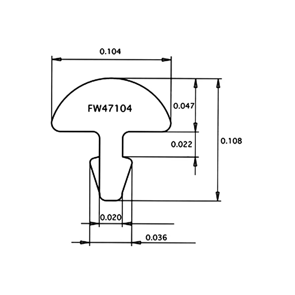 Jescar Stainless Steel Fretwire #47104 - Jumbo - Per Centimetre (1.8 Metres) 1