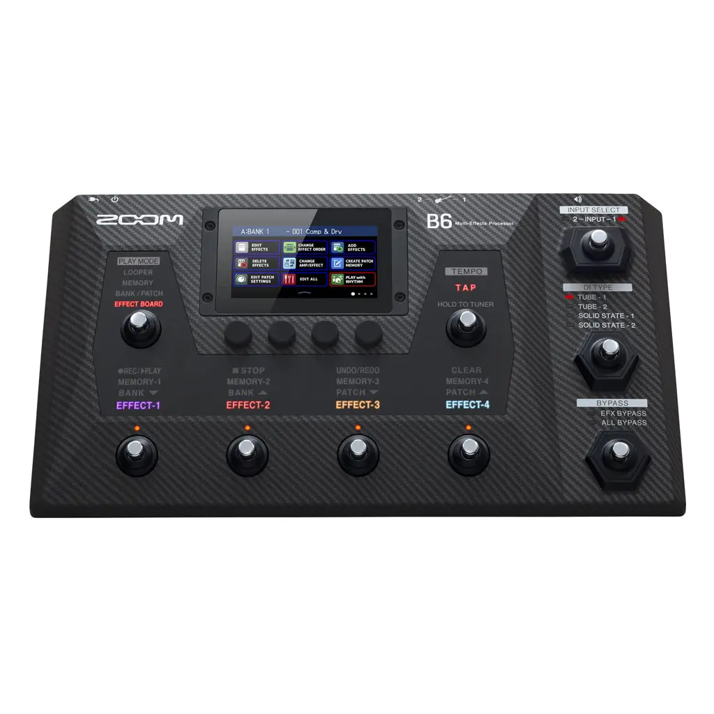 Zoom B6 Bass Effects & Amp Simulator 1