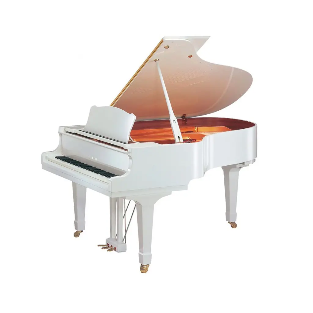 Yamaha Gc1mpwh Baby Grand Piano - Polished White 1