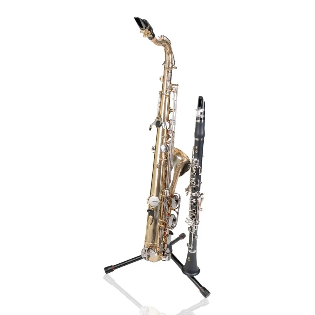 Gator Gfw-Bno-Saxflu Tripod Stand For Alto/Tenor Sax With Flute Peg 1