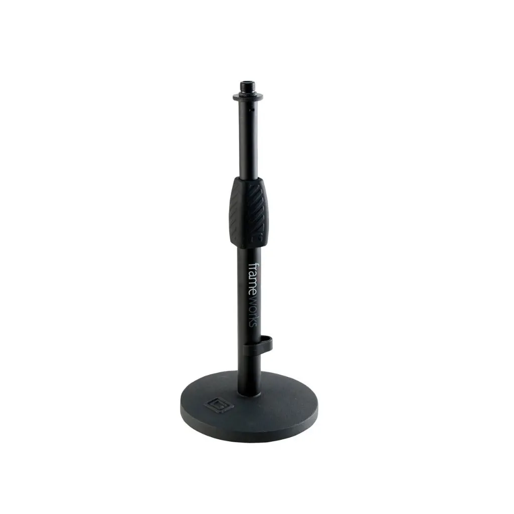 Gator Gfw-Mic-0601 Desktop Mic Stand With Round Base And Twist Clutch 1
