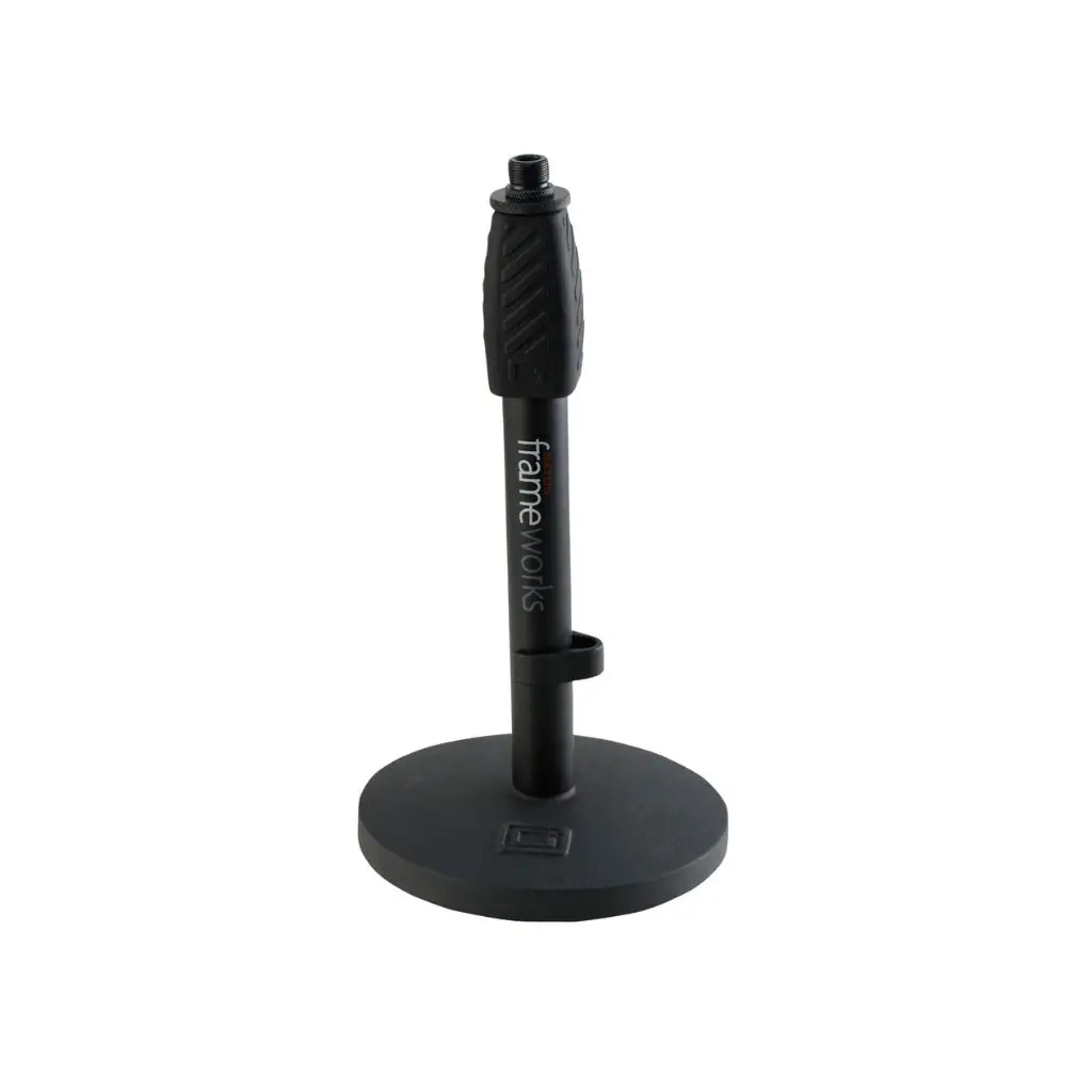 Gator Gfw-Mic-0601 Desktop Mic Stand With Round Base And Twist Clutch 2