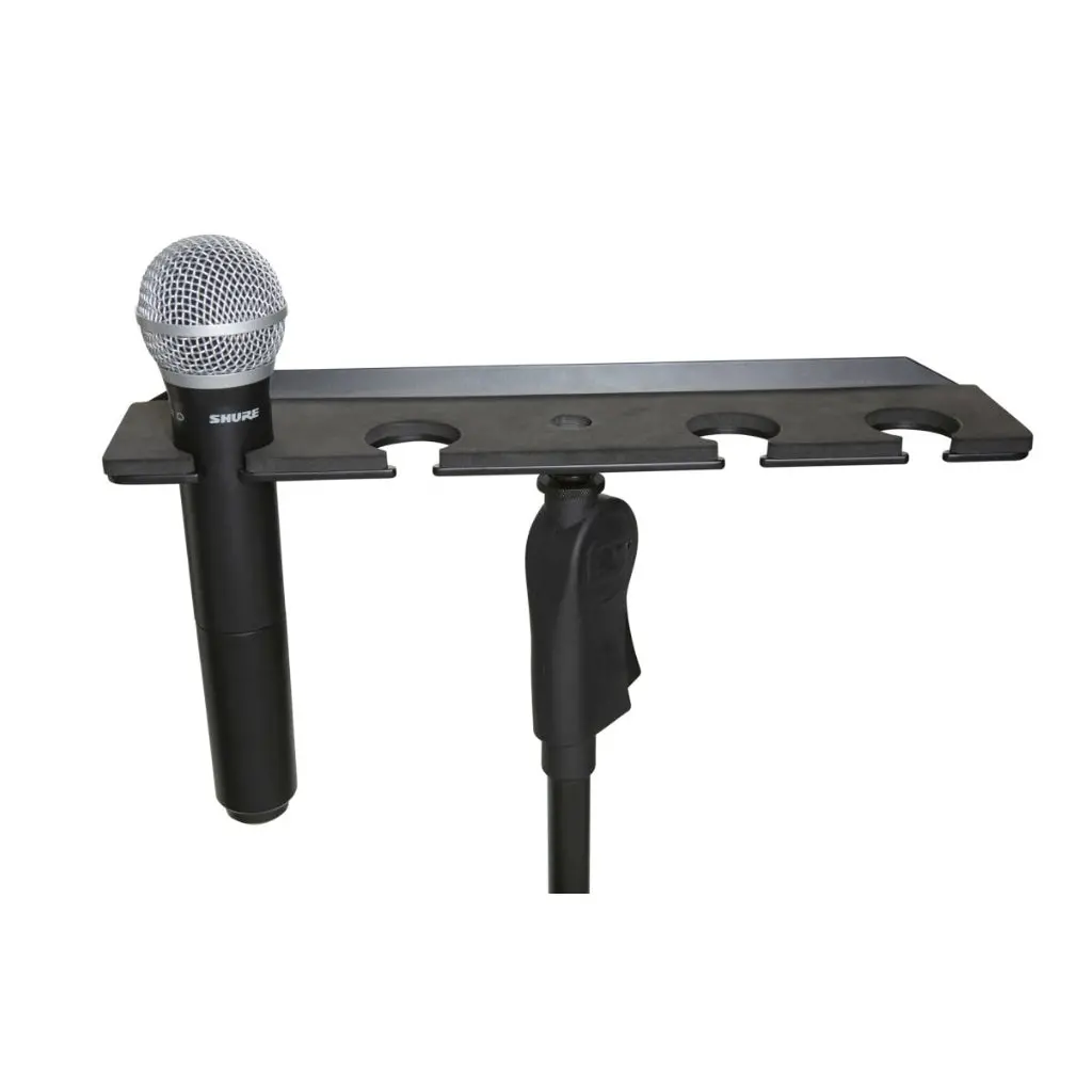 Gator Gfw-Mic-4Tray Multi Mic Holder Four (4) Mics 2