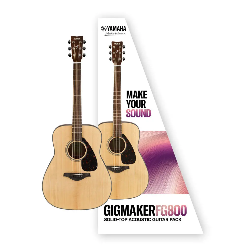 Yamaha Gigmaker Fg800mnt Acoustic Guitar Pack 1