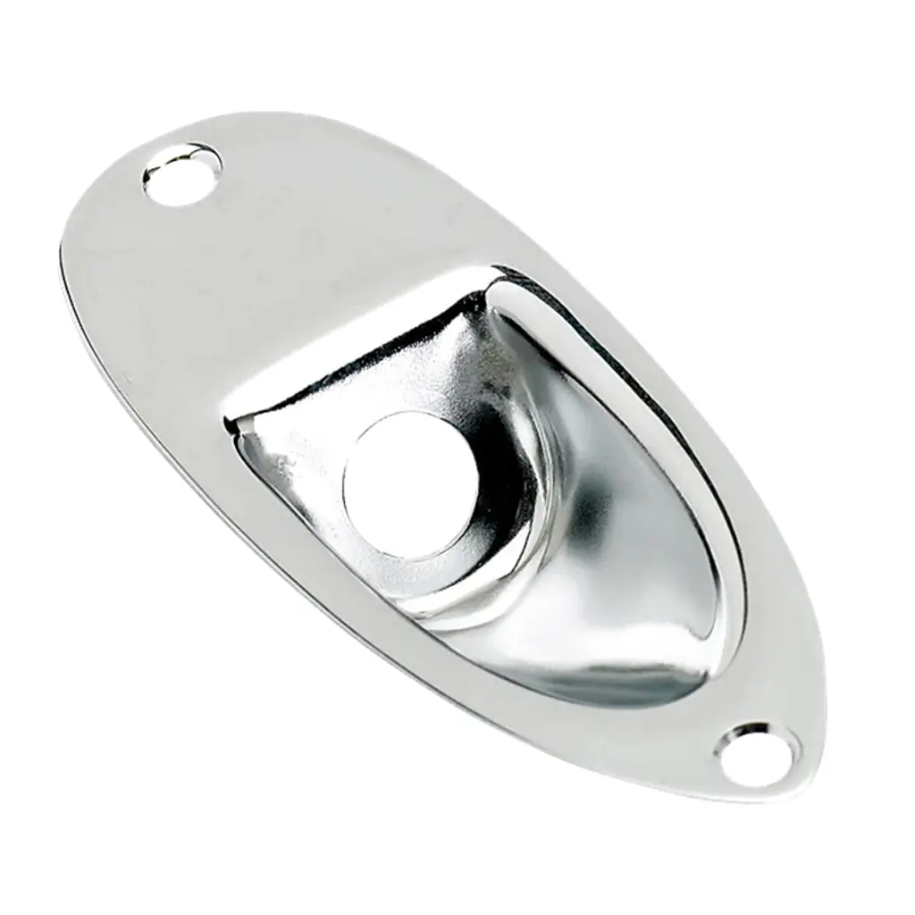 Strat Input Jack Plate Chrome 1