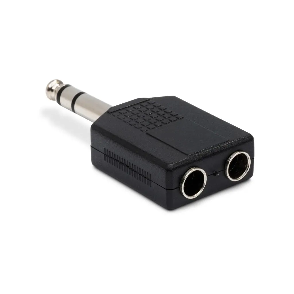Hosa Technology Dual 1/4 In Trs To 1/4 In Trs Adaptor 2