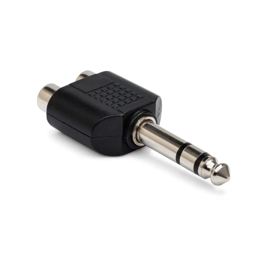 Hosa Technology Dual Rca To 1/4 In Trs Adaptor 1