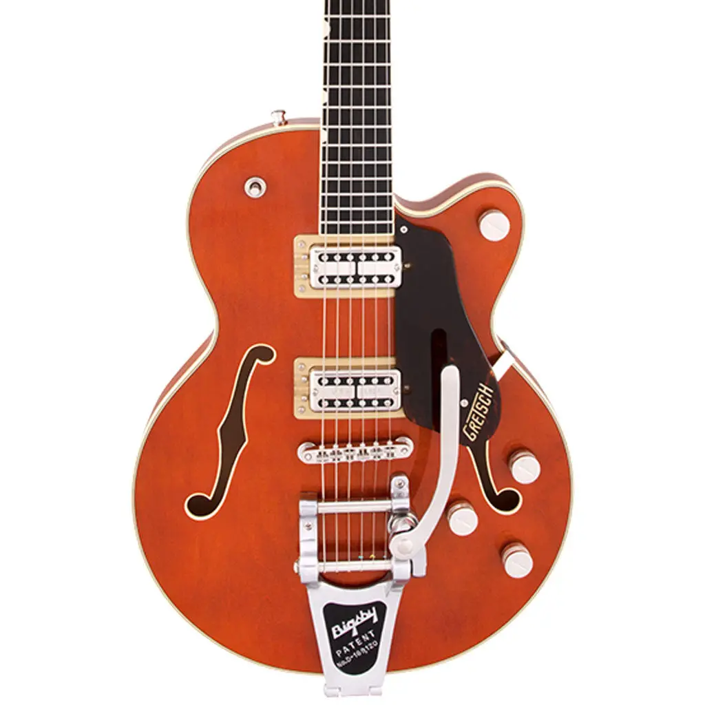 Gretsch - G6659t Players Edition Broadkaster® Jr. Center Block Single-Cut With String-Thru Bigsby®, Ebony Fingerboard, Roundup Orange 1