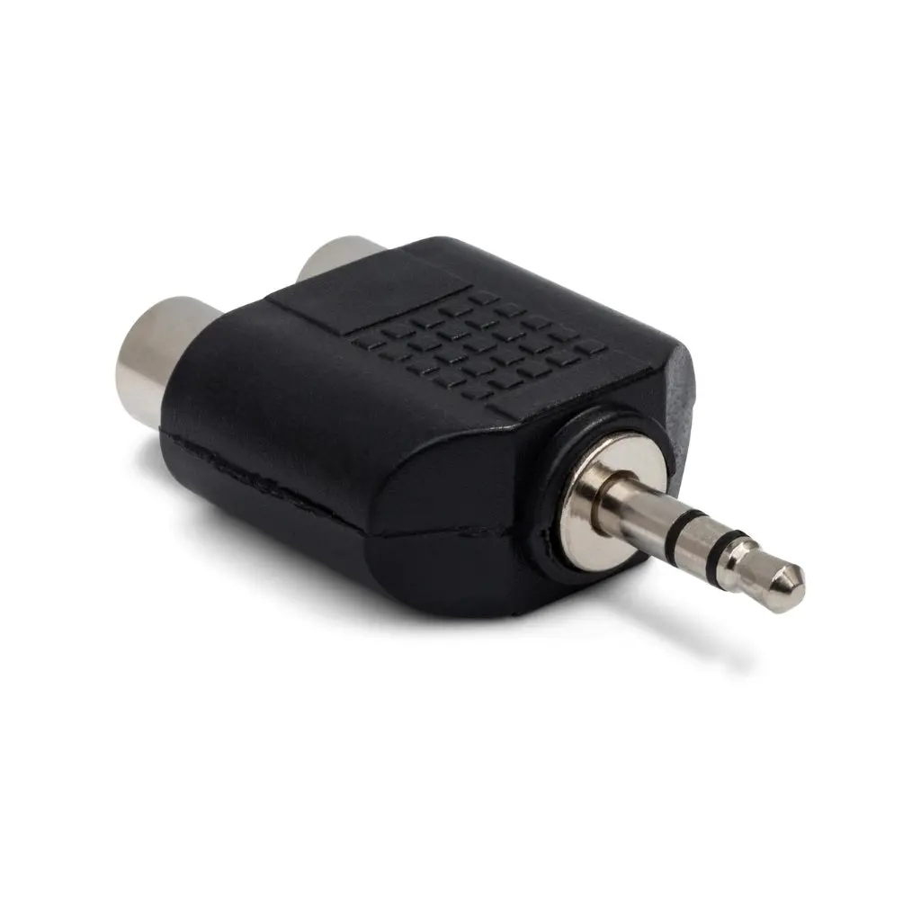 Hosa Technology Dual Rca To 3.5 Mm Trs Adaptor 1