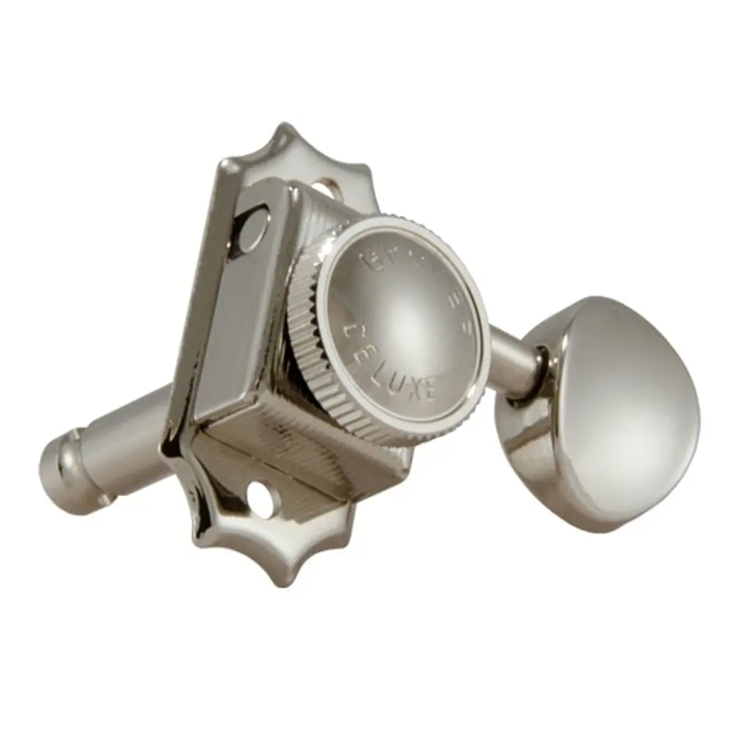 Grover Roto-Grip Locking Deluxe Vintage Machine Heads (Set) - Nickel 1
