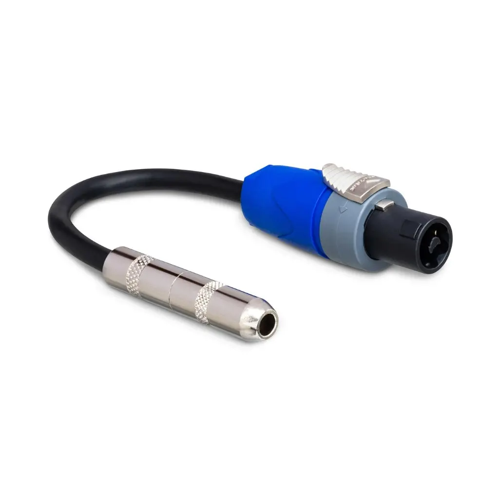 Hosa Technology 1/4 In Ts To Neutrik Speakon Speaker Adapter 6In 1