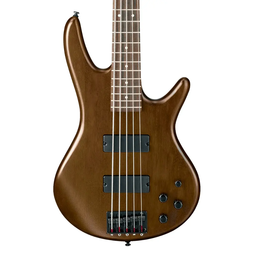 Ibanez Gsr205b Gio Electric 5-String Bass, Walnut Flat 1