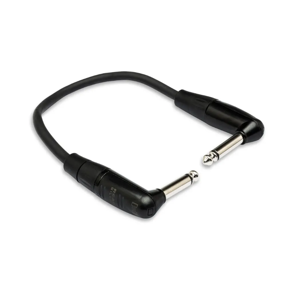 Hosa Technology Rean Right-Angle To Same Pro Guitar Patch Cable 6" 1