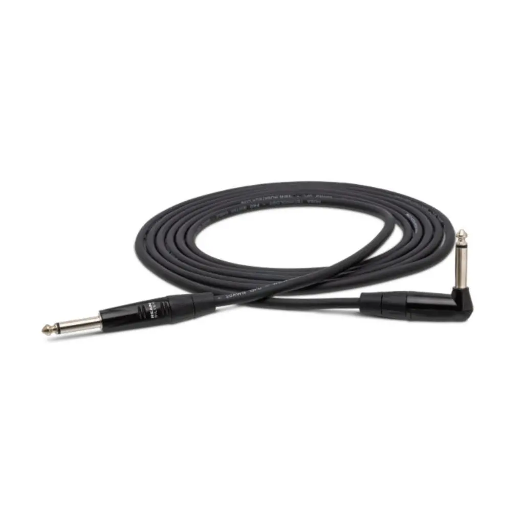 Hosa Technology Rean Straight To Right-Angle Pro Guitar Cable 10Ft 1