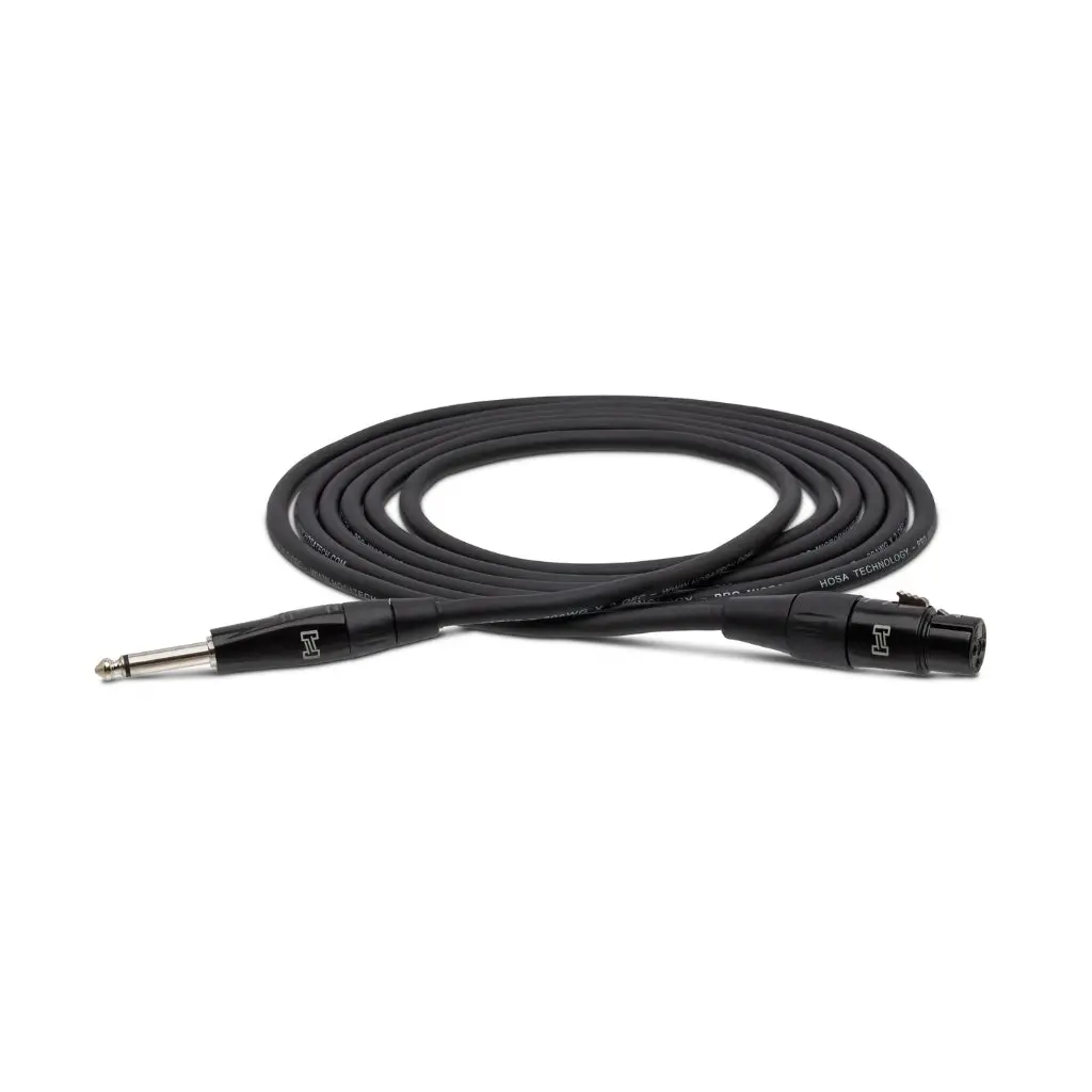 Hosa Technology Rean Hi-Z Female Xlr3f To Male 1/4'' Microphone Cable 10Ft 1