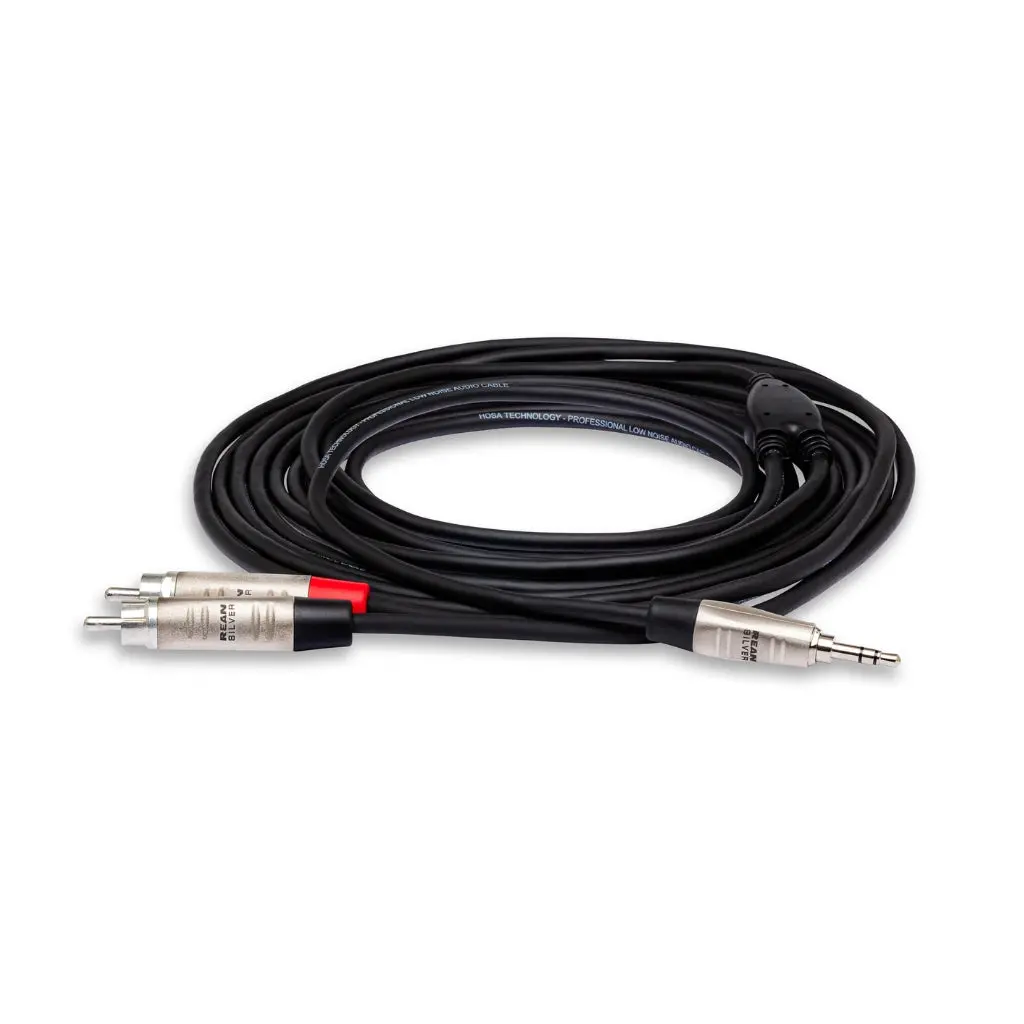 Hosa Technology Rean 3.5 Mm Trs To Dual Rca Pro Stereo Breakout Cable 6Ft 1