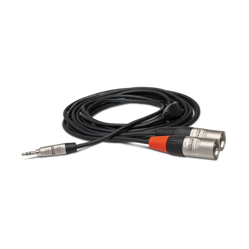 Hosa Technology Rean 3.5 Mm Trs To Dual Xlr3m Pro Stereo Breakout Cable 6Ft 1