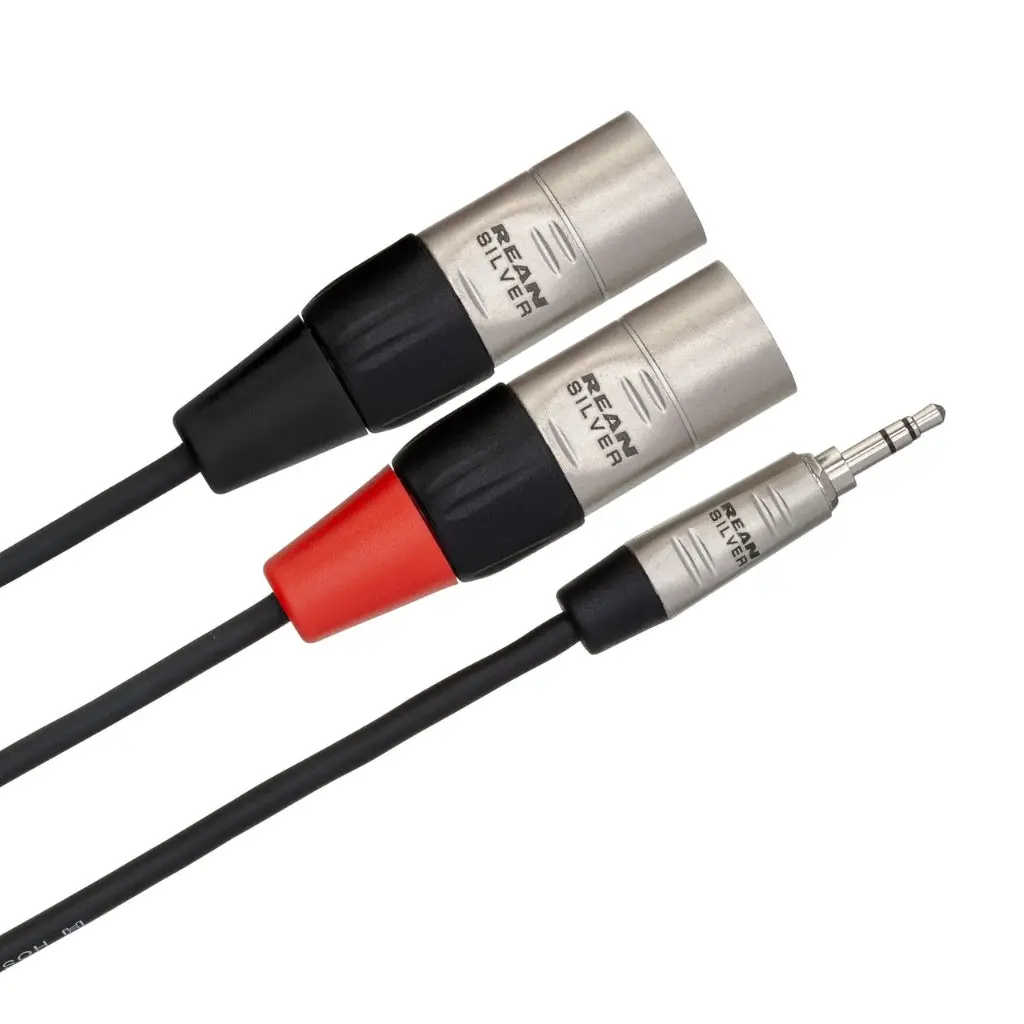 Hosa Technology Rean 3.5 Mm Trs To Dual Xlr3m Pro Stereo Breakout Cable 6Ft 2