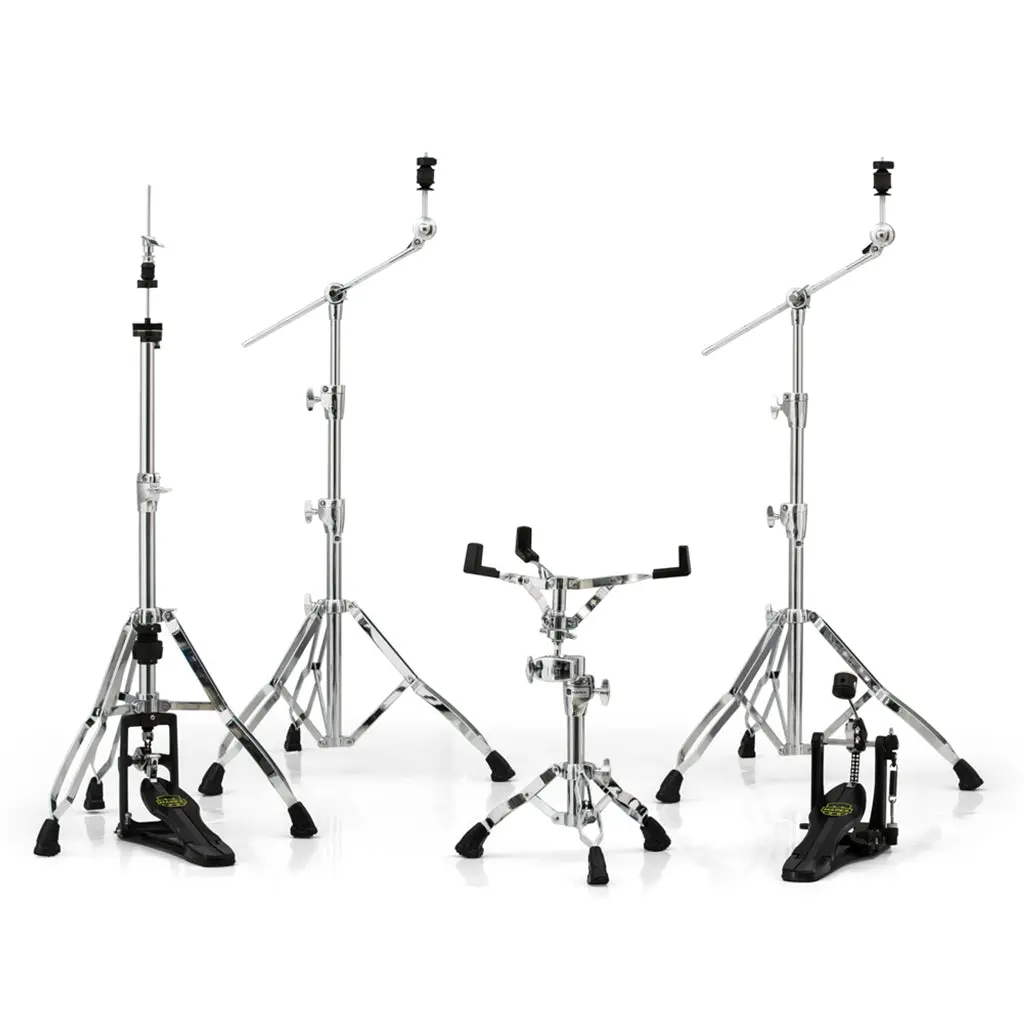 Mapex Hp8005 5-Piece Armory Series Hardware Pack With Single Pedal - Chrome Plated 1