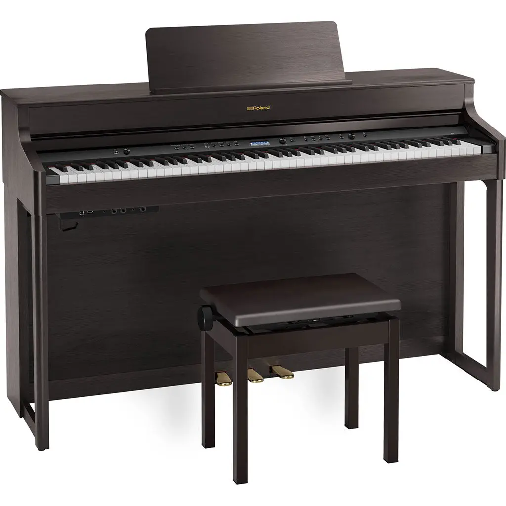 Roland Hp702 Digital Piano & Stool - Dark Rosewood 1