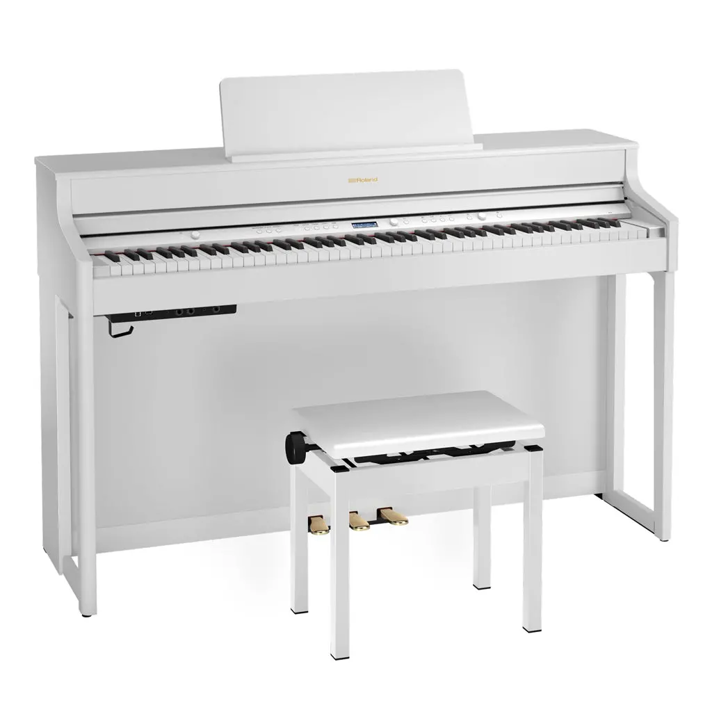 Roland Hp702 Digital Piano & Stool - White 1