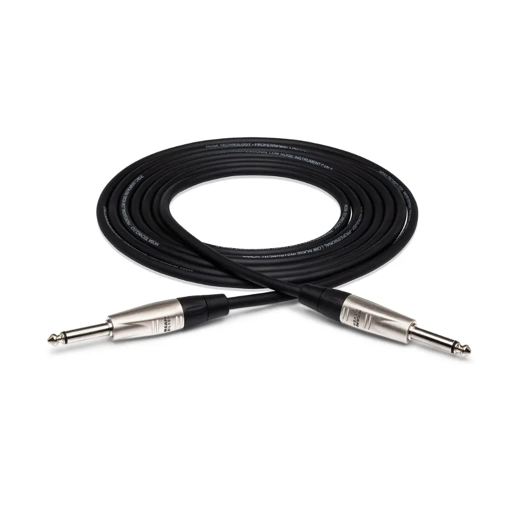 Hosa Technology Rean 1/4 In Ts To Same Pro Unbalanced Interconnect Cable 3Ft 1