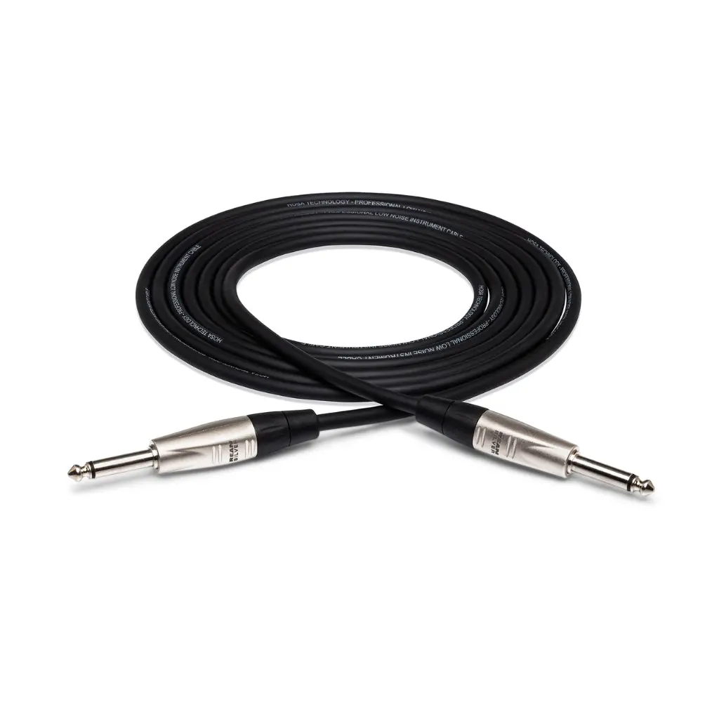 Hosa Technology Rean 1/4 In Ts To Same Pro Unbalanced Interconnect Cable 10Ft 1